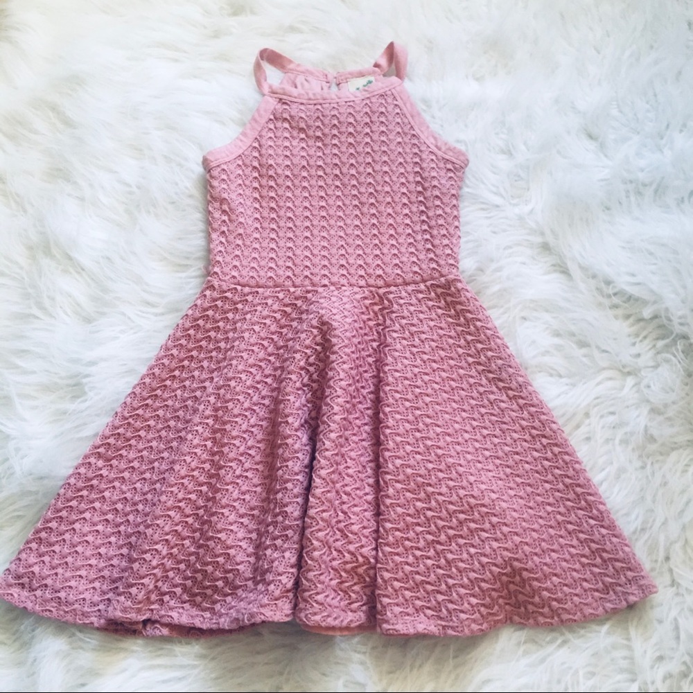 Lily Bleu Girls Size 10 Fit And Flare Crochet Knit